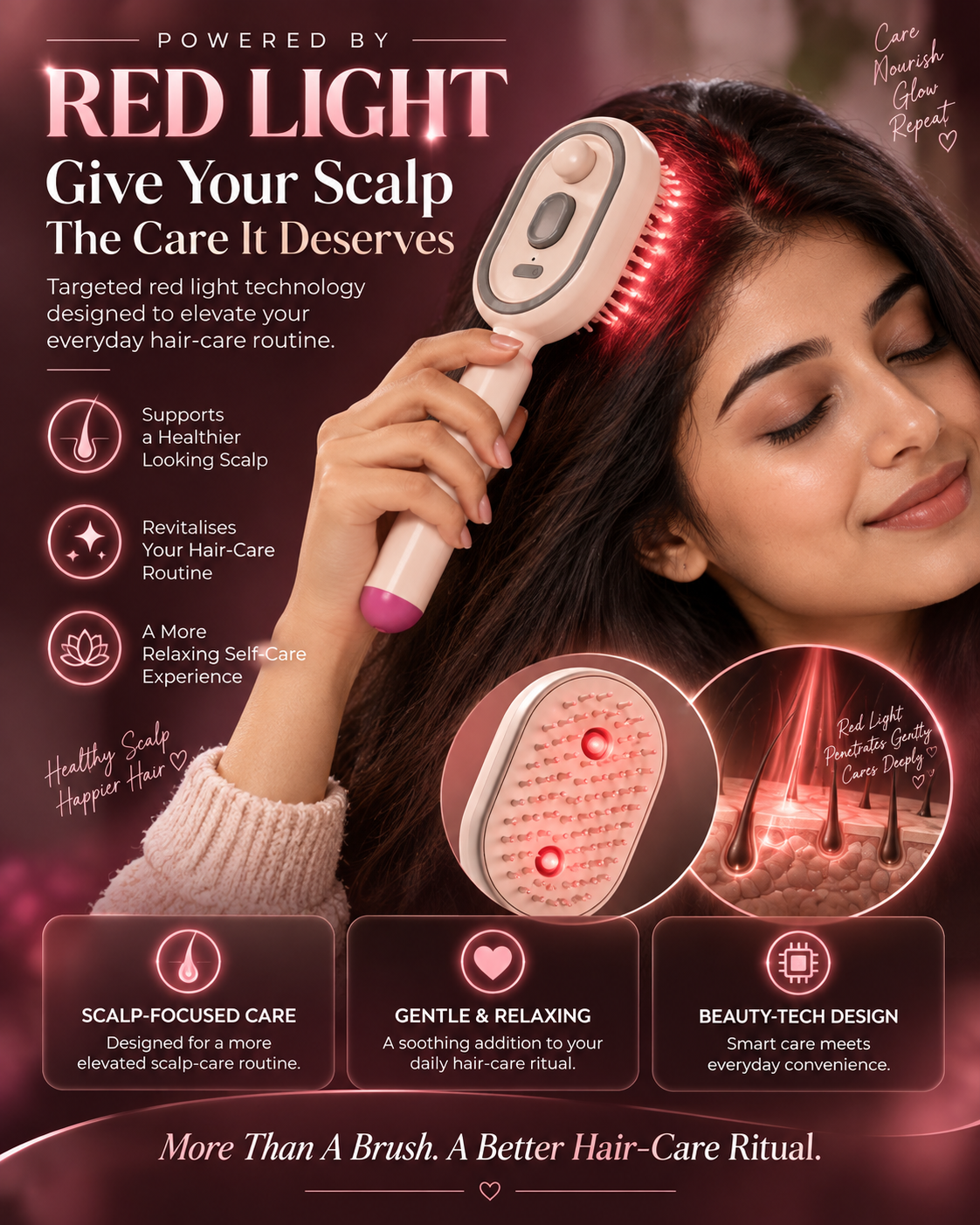 GlossUp™ — The Smart Hair Care Brush