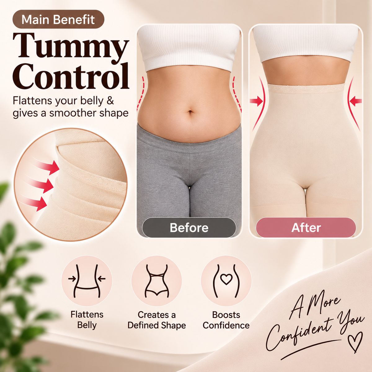 Tummy Control Body Shaper™ – High-Waist Shaping Shapewear for Women
