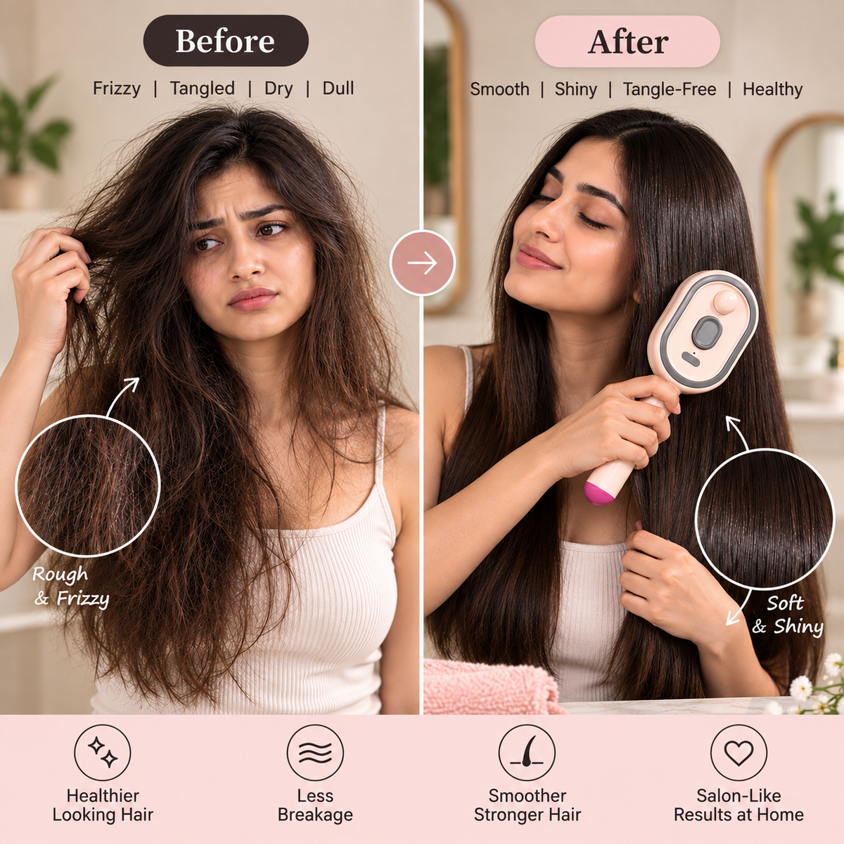 GlossUp™ — The Smart Hair Care Brus
