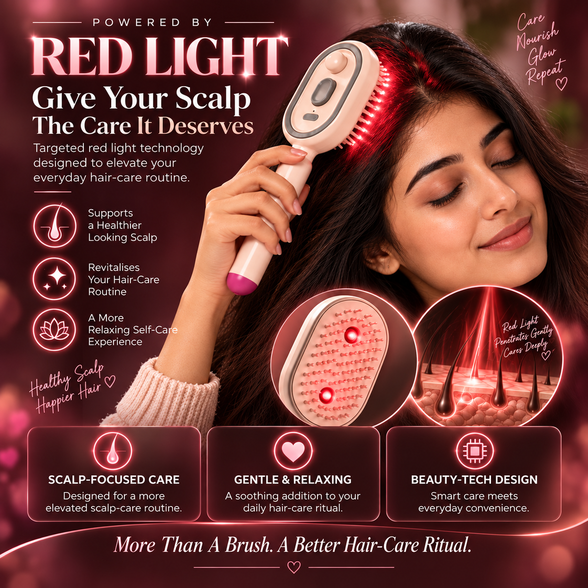 GlossUp™ — The Smart Hair Care Brus