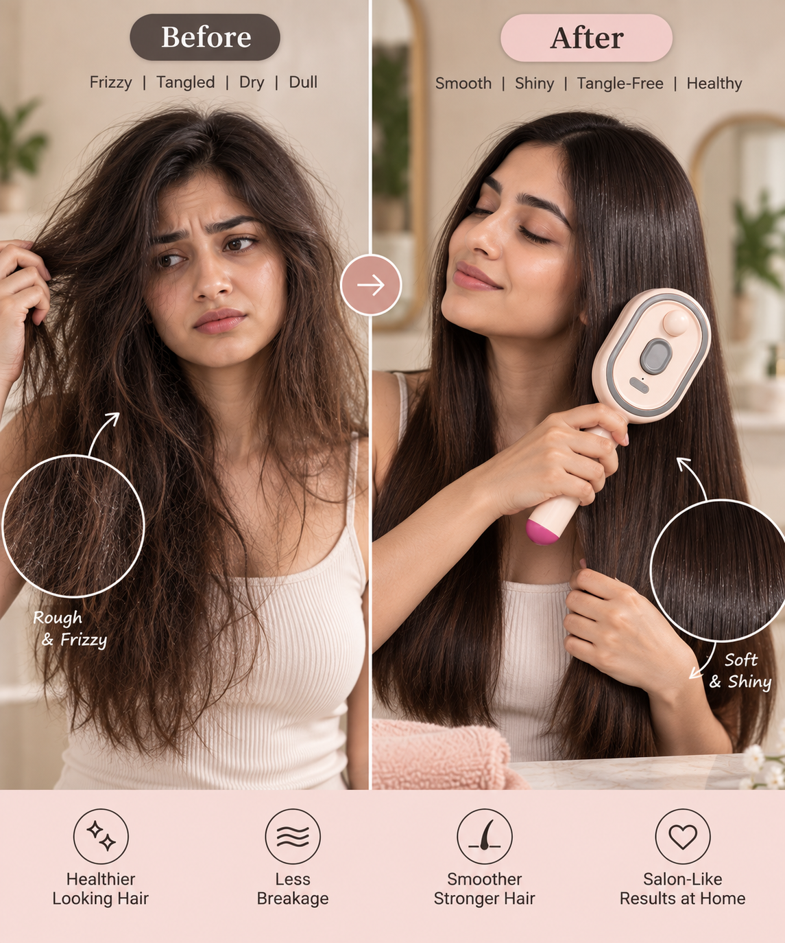 GlossUp™ — The Smart Hair Care Brush